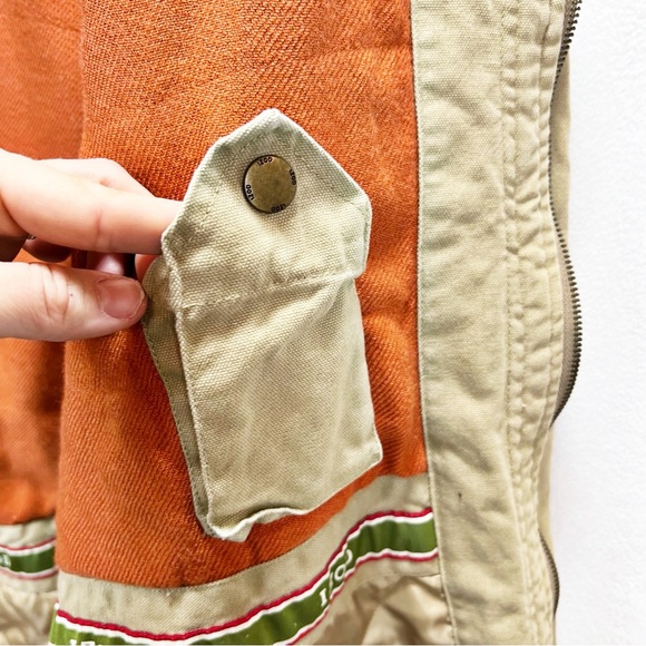 IZOD Vintage Chore Coat Barn Jacket Mens Size Large Western Field Canvas Utility - Picture 8 of 16